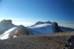 On mountain ridge on way to summit.