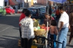 Fruit vendor in Puebla