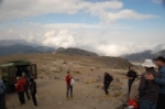 Getting oriented at high camp.