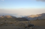 Smog and clouds to the west.