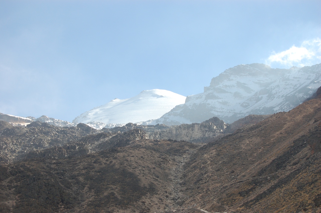 Orizaba from high camp (~14,000ft).  1/11/06  3:03pm